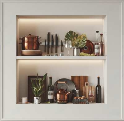 厨房用品组合3D模型下载